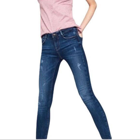 ZARA z1975 Denim Basic‎ skinny jeans size 4 - Picture 1 of 9
